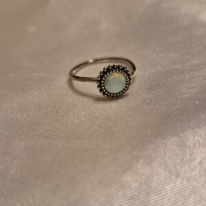 Sterling Silver Opal Ring